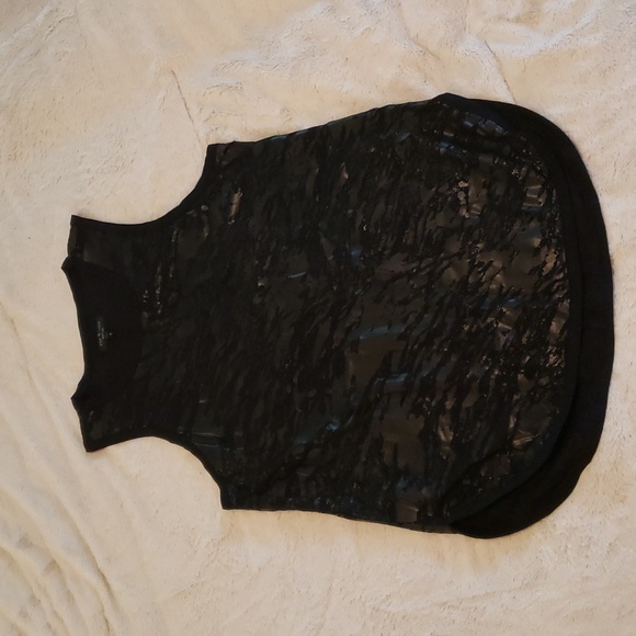 rag & bone Black Sleeveless Top Long - Picture 2 of 14